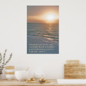 Jezus is het licht van de wereld poster (Keuken)