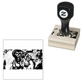 Jezus is het licht van de wereld rubberstempel (Gestempeld)