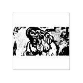 Jezus is het licht van de wereld rubberstempel (Afrduk)