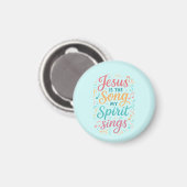 Jezus is het lied dat mijn geest zingt magneet (Voorkant / Achterkant)