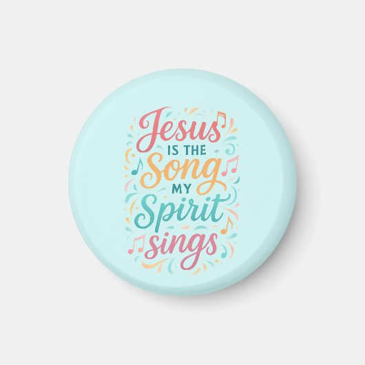 Jezus is het lied dat mijn geest zingt magneet (Voorkant)
