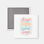 Jezus is het lied dat mijn geest zingt magneet (Voorkant / Achterkant)