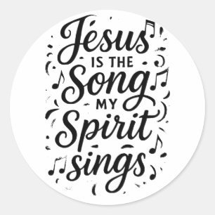 Jezus is het Lied Ronde Sticker