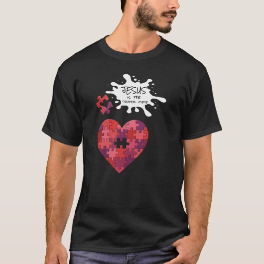Jezus is het middelpunt - Christelijk T-shirt (Voorkant)
