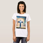 Jezus is het middelste kruis vrouwen T-shirt (Voorkant volledig)