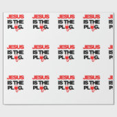 Jezus is het Plug Wrapping Gift Paper Cadeaupapier (Vlak)