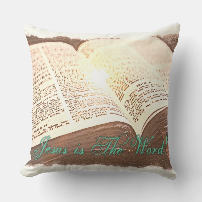 Jezus is het woord! buitenkussen (Voorkant)