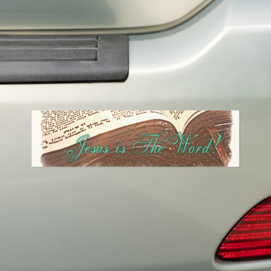 Jezus is het woord! bumpersticker (Op auto)