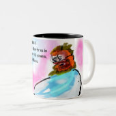 Jezus is hier tweekleurige koffiemok (Voorkant rechts)