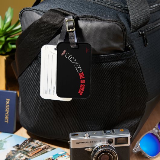 Jezus is Homie Bagagelabel (Voorkant & Achterkant)