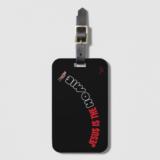 Jezus is Homie Bagagelabel (Voorkant (verticaal))