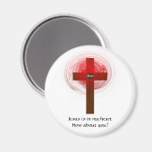 Jezus is in mijn hart magneet (Voorkant / Achterkant)