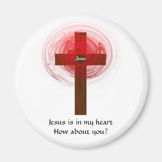 Jezus is in mijn hart magneet (Voorkant)