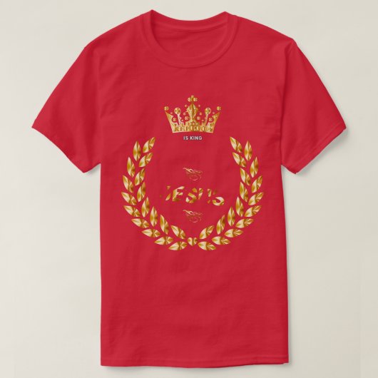 Jezus is koning 1 t-shirt (Design voorkant)