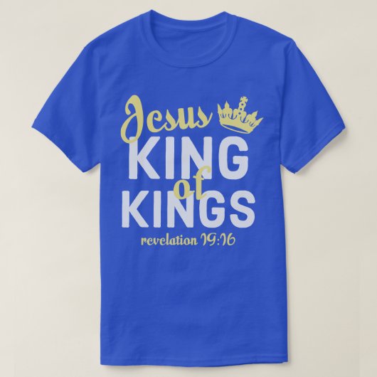 Jezus is Koning Bijbel Openbaring 1916 T-shirt (Design voorkant)