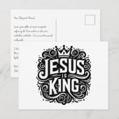 Jezus is koning briefkaart (Voorkant / Achterkant)