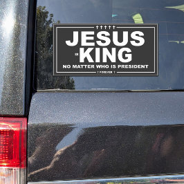 Jezus is koning campagnestijl Vinyl Decal Sticker