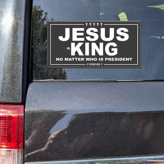 Jezus is koning campagnestijl Vinyl Decal Sticker