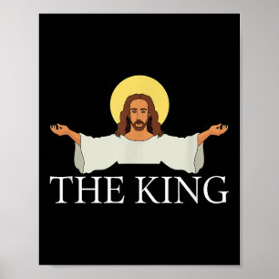 Jezus is koning Christelijk geloof Poster