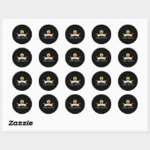 Jezus is koning Christelijk geloof Ronde Sticker (Vel)