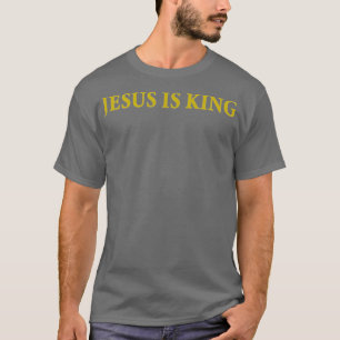 Jezus is koning Christelijk T-shirt