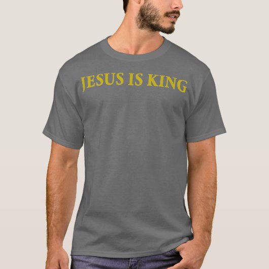 Jezus is koning Christelijk T-shirt (Voorkant)