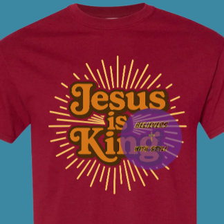 Jezus is koning - Christelijk T-shirt