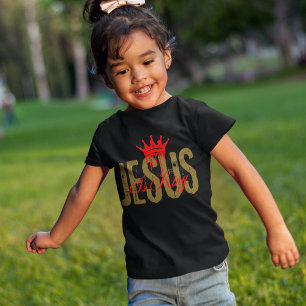 Jezus is Koning Christelijke Bijbel Spiritueel Voo T-shirt