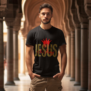 Jezus is Koning Christelijke Bijbel Spiritueel voo T-shirt