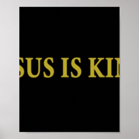 Jezus is koning Christelijke Pullover HoodieJesus  Poster (Voorkant)