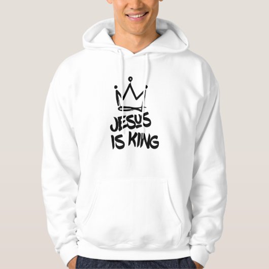 Jezus is koning hoodie (Voorkant)