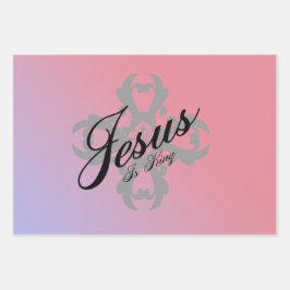 Jezus is koning inpakpapier vel