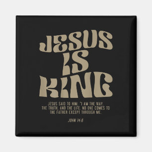 Jezus is Koning Jezus Johannes 14_6 Kostuum Christ Magneet