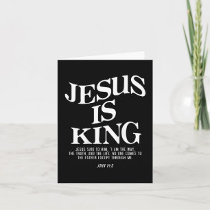 Jezus is Koning Johannes Bijbelvers Christelijk Re Kaart
