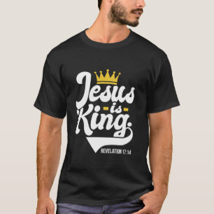 Jezus is Koning Openbaring 17 14 Christelijke Reli T-shirt