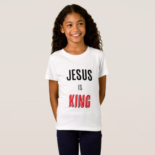Jezus is koning T-Shirt (Voorkant volledig)