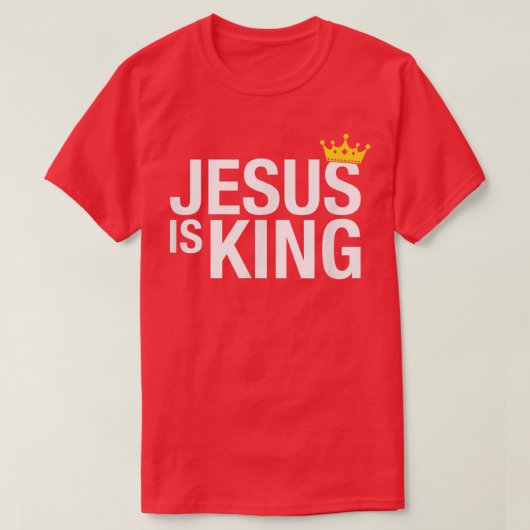 Jezus is koning T-Shirt (Design voorkant)
