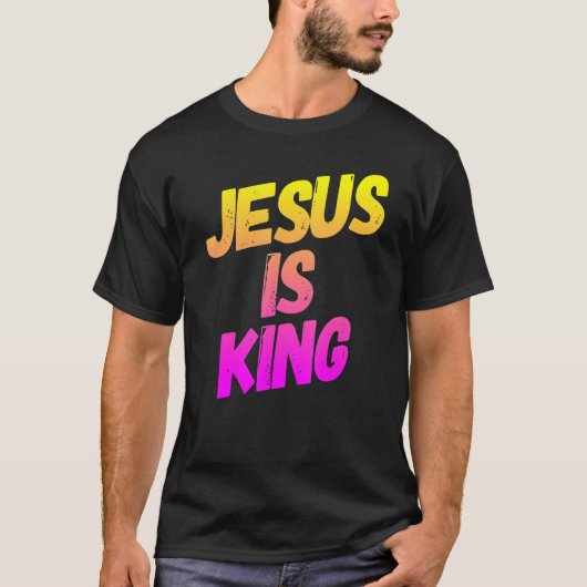 Jezus is koning t-shirt (Voorkant)