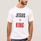 Jezus is koning t-shirt (Voorkant)