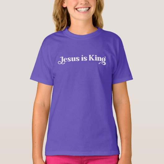 Jezus is koning t-shirt (Voorkant)