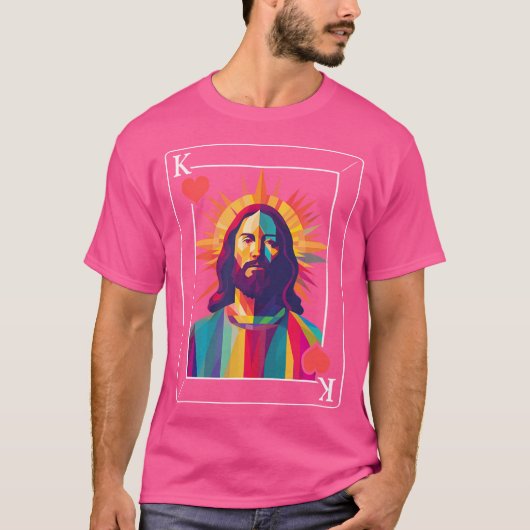 Jezus is koning t-shirt (Voorkant)