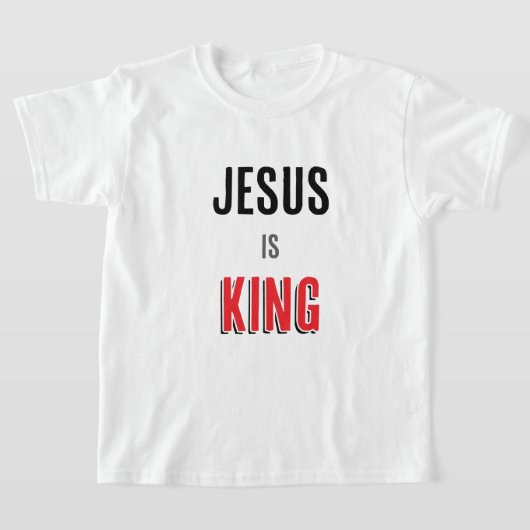 Jezus is koning t-shirt (Laagn)