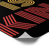 Jezus is koning T-Shirt Jezus is koning die lijkt  Poster (Hoek)