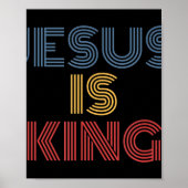 Jezus is koning T-Shirt Jezus is koning die lijkt  Poster (Voorkant)