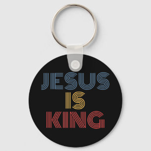 Jezus is koning T-Shirt Jezus is koning die lijkt  Sleutelhanger