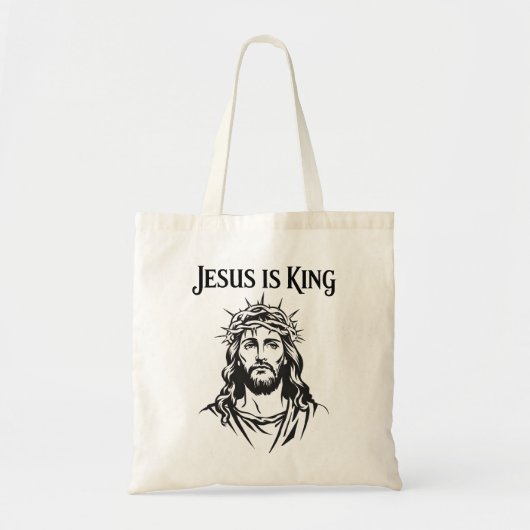 Jezus is koning tote bag (Voorkant)