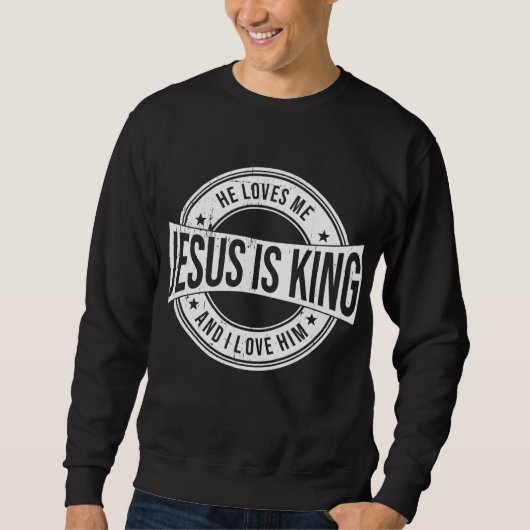 Jezus is koning trui (Voorkant)