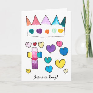 Jezus is Koning Vakantie Kaart