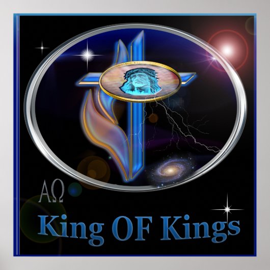 Jezus is koning van het poster van Kings (Voorkant)