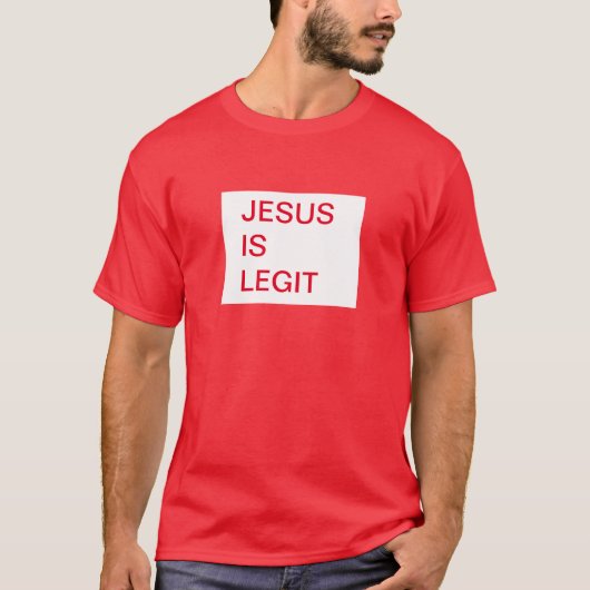 Jezus is legendarisch T-shirt (Voorkant)
